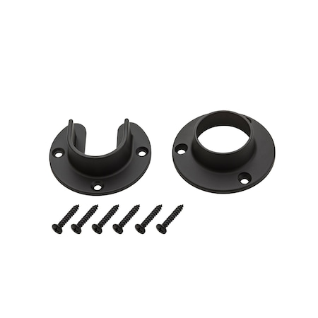 National Hardware National Hardware 1.31 in. D Oil-Rubbed Bronze Steel Closet Flange Set S822-081